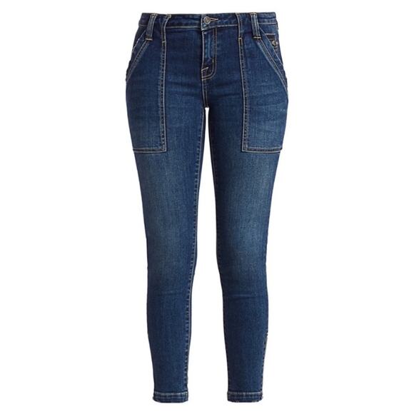 NWOT Joie Park Skinny Cropped Ankle Zip Jeans Dark Wash Denim Cruise Size 29 - Picture 7 of 16